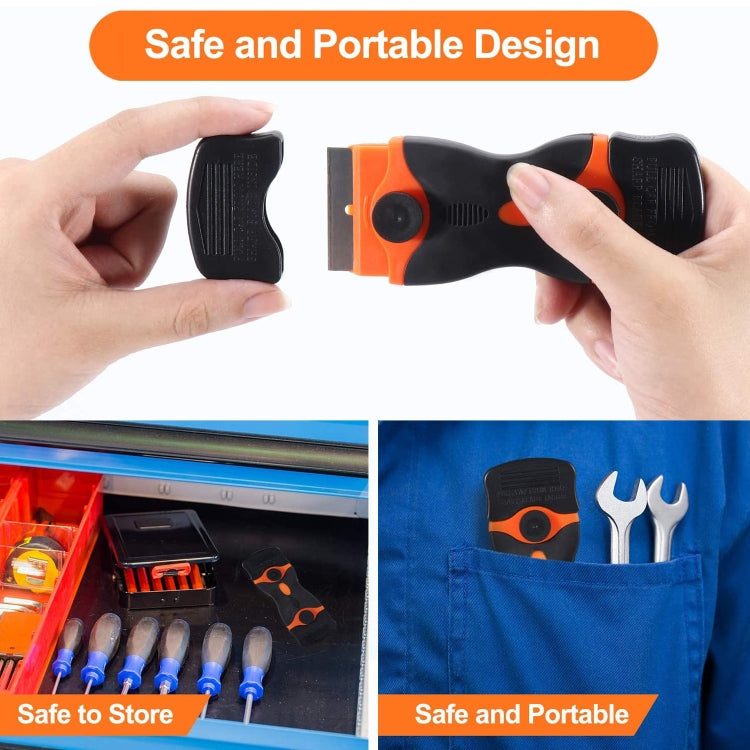Double Headed Scraper Blade Glue Squeegee Remover Cleaner Tool (Blue) - free shipping - PMC TechLife - Order now!