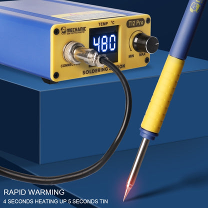 Mechanic T12 Pro Intelligent Anti-static Digital Heating Solder Station, EU Plug - Soldering Iron Stand by MECHANIC | Online Shopping South Africa | PMC Jewellery | Buy Now Pay Later Mobicred