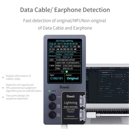 For iPhone 6 - 14 Pro Max 3 in 1 Qianli iCopy Plus 2.2 Repair Detection Programmer Set, Plug: EU - Repair Programmer by PMC Jewellery | Online Shopping South Africa | PMC Jewellery