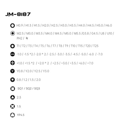 JAKEMY JM-8187 83 in 1 Magnetic Screwdriver Set - Screwdriver Set by JAKEMY | Online Shopping South Africa | PMC Jewellery