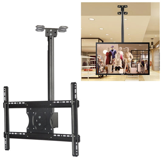 32-65 inch Universal Height & Angle Adjustable Single Screen TV Wall-mounted Ceiling Dual-use Bracket, Retractable Range: 0.5-2m - TV Brackets & Mounts by PMC Jewellery | Online Shopping South Africa | PMC Jewellery