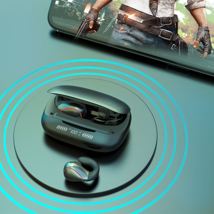 T20 TWS Bluetooth 5.0 Touch Wireless Bluetooth Earphone with Three LED Battery Display & Charging Box, Support Call & Voice Assistant(Black) - TWS Earphone by PMC TechLife | Online Shopping South Africa | PMC TechLife