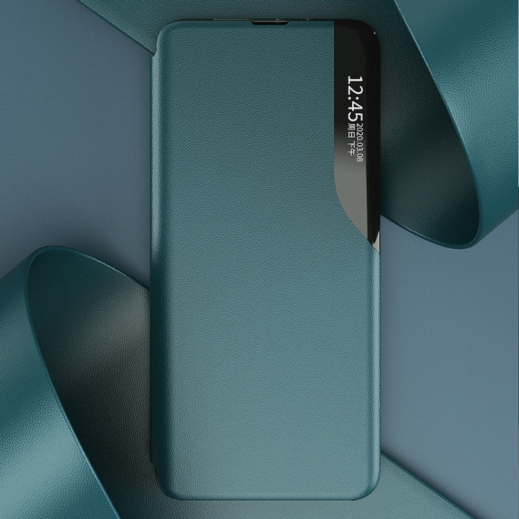 For Galaxy  Note 20 Ultra Side Display Magnetic Shockproof Horizontal Flip Leather Case with Holder(Green) - Galaxy S20 Ultra Cases by PMC TechLife | Online Shopping South Africa | PMC TechLife