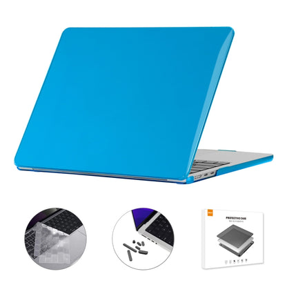 For MacBook Air 13.6 2022 A2681 US Version ENKAY 3 in 1 Crystal Laptop Case with TPU Keyboard Film / Anti-dust Plugs (Baby Blue) - MacBook Air Cases by ENKAY | Online Shopping South Africa | PMC Jewellery