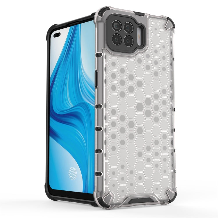 For OPPO A73 Shockproof Honeycomb PC + TPU Case(Grey) - OPPO Cases by PMC TechLife | Online Shopping South Africa | PMC TechLife | Buy Now Pay Later Mobicred