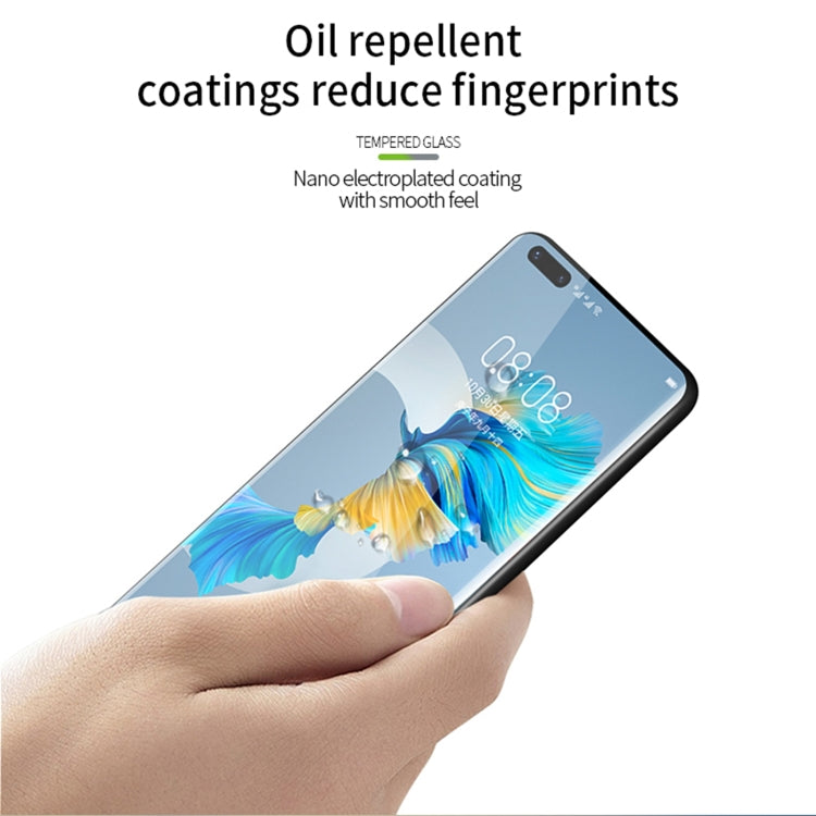 For Huawei Mate 40 Pro MOFI 9H 3D Explosion Proof Thermal Bending Full Screen Tempered Glass Film(Black) - Huawei Tempered Glass by MOFI | Online Shopping South Africa | PMC TechLife | Buy Now Pay Later Mobicred