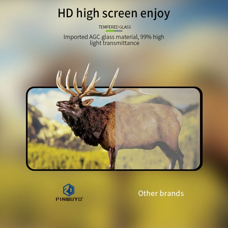 For OPPO A32 PINWUYO 9H 2.5D Full Screen Tempered Glass Film(Black) - free shipping - PMC TechLife - Order now!