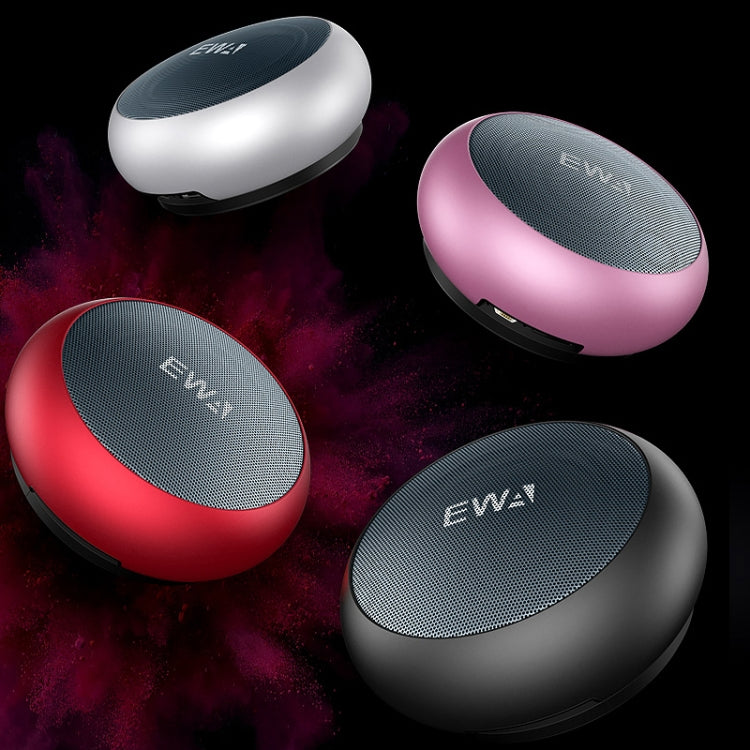 EWA A110 IPX5 Waterproof Portable Mini Metal Wireless Bluetooth Speaker Supports 3.5mm Audio & 32GB TF Card & Calls(Red) - Mini Speaker by EWA | Online Shopping South Africa | PMC Jewellery | Buy Now Pay Later Mobicred