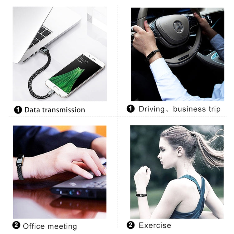 XJ-28 3A USB to 8 Pin Creative Bracelet Data Cable, Cable Length: 22.5cm(White) - Multifunction Cable by PMC TechLife | Online Shopping South Africa | PMC TechLife