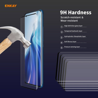 5 PCS For Xiaomi Mi 11 ENKAY Hat-Prince 0.26mm 9H 3D Explosion-proof Full Screen Curved Heat Bending Tempered Glass Film -  by ENKAY | Online Shopping South Africa | PMC Jewellery