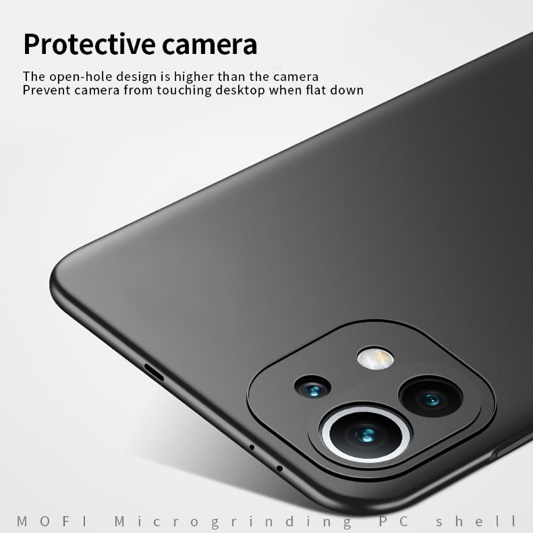 For Xiaomi Mi 11 MOFI Frosted PC Ultra-thin Hard Case(Gold) - Mi 11 Cases by MOFI | Online Shopping South Africa | PMC TechLife