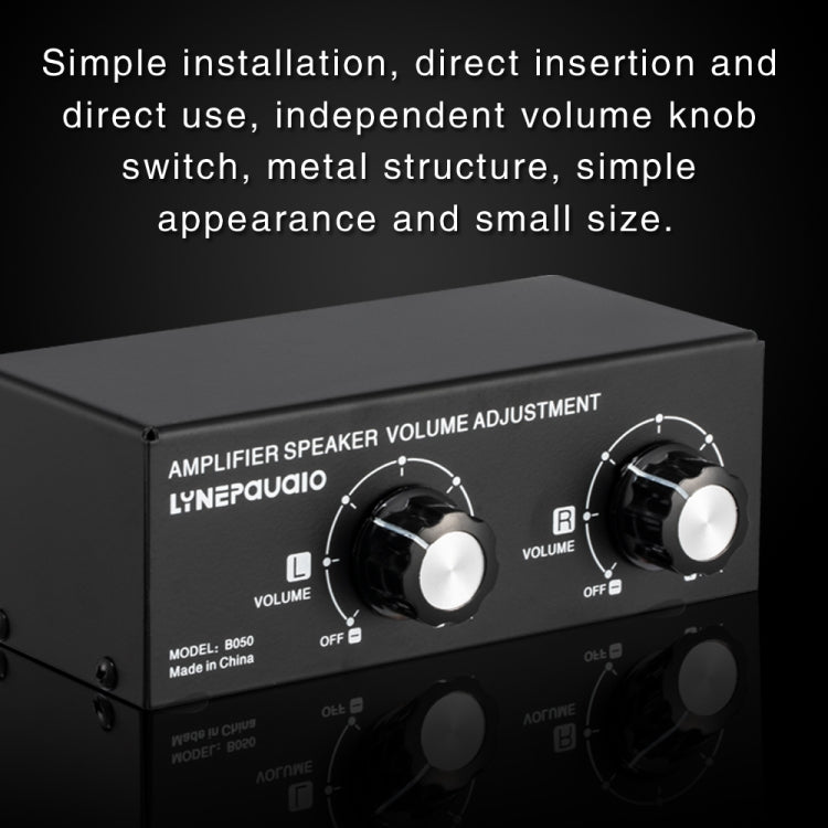 B050  Passive Speaker Volume Adjustment Controller,  Left And Right Channel Independent Volume Adjustment, 150W Per Channel -  by PMC TechLife | Online Shopping South Africa | PMC TechLife