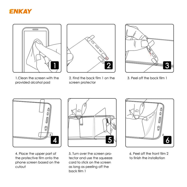 For Redmi Note 10 Pro / Note 10 Pro Max 5 PCS ENKAY Hat-Prince Full Glue Full Coverage Screen Protector Explosion-proof Hydrogel Film - For Xiaomi by ENKAY | Online Shopping South Africa | PMC TechLife | Buy Now Pay Later Mobicred