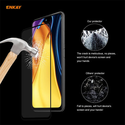 For Xiaomi Poco M3 Pro / Redmi Note 10 5G 10 PCS ENKAY Hat-Prince Full Glue 0.26mm 9H 2.5D Tempered Glass Full Coverage Film -  by ENKAY | Online Shopping South Africa | PMC Jewellery