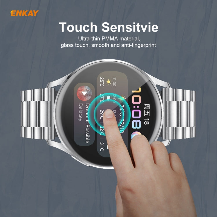1 PC For Huawei WATCH 3 46mm ENKAY Hat-Prince 3D Full Coverage Soft PC Edge + PMMA HD Screen Protector Film - Screen Protector by ENKAY | Online Shopping South Africa | PMC TechLife | Buy Now Pay Later Mobicred