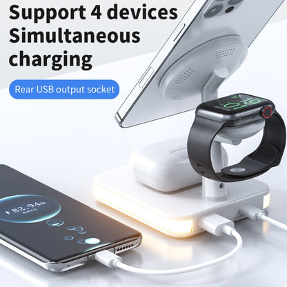 WX-991 Magnetic 4 in 1 Wireless Charger for iPhone / iWatch / AirPods or other Smart Phones(Black) -  by PMC Jewellery | Online Shopping South Africa | PMC Jewellery