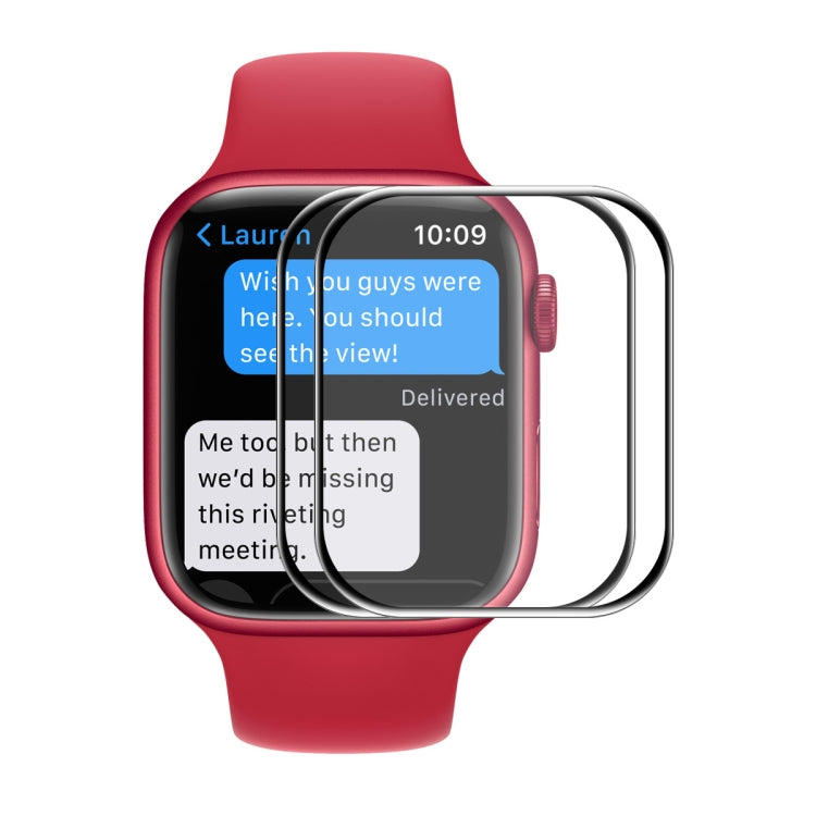 2 PCS ENKAY Hat-Prince 3D Full Coverage Soft PC Edge + PMMA HD Screen Protector Film For Apple Watch Series 7 45mm - Screen Protector by ENKAY | Online Shopping South Africa | PMC TechLife | Buy Now Pay Later Mobicred
