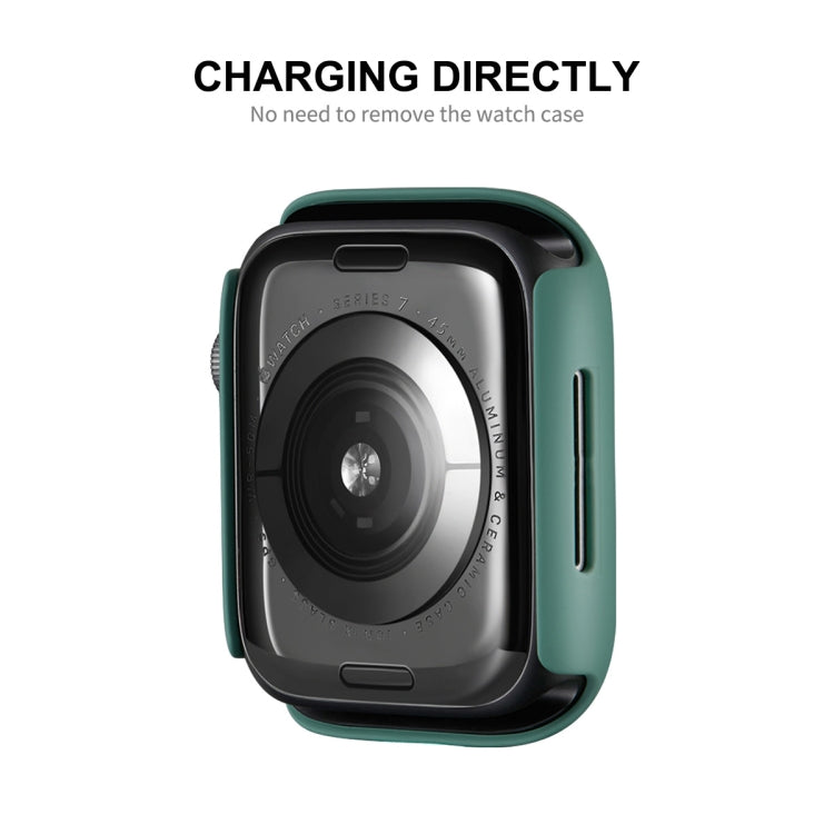 ENKAY Hat-Prince PC Frame + Full Coverage PMMA HD Screen Protector Film For Apple Watch Series 8 / 7 41mm(White) - free shipping - PMC TechLife - Order now!