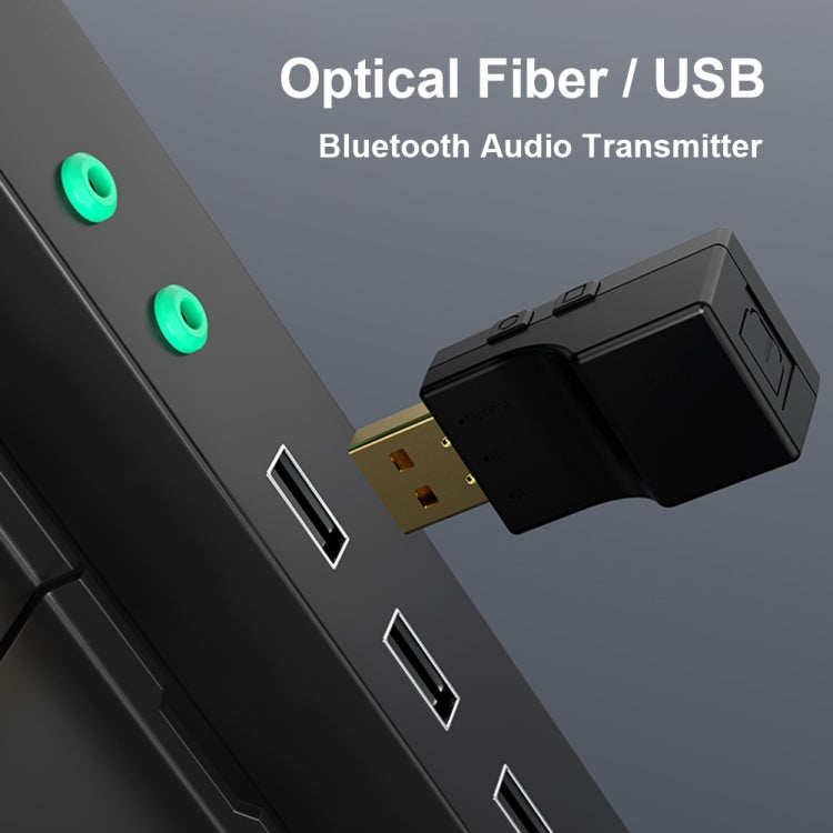 SW03 2 in 1 Bluetooth 5.0 Audio Transmitter USB + SPDIF Low Lantency Optical Wireless Adapter for TV PC - Audio Receiver Transmitter by PMC TechLife | Online Shopping South Africa | PMC TechLife