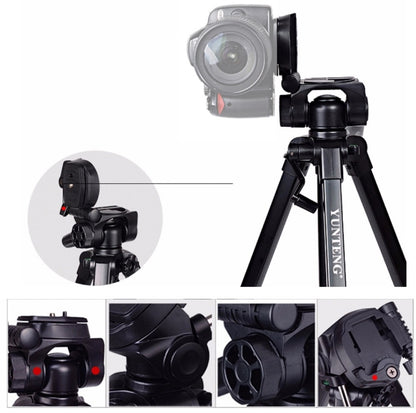 YUNTENG VCT-880 Aluminum Alloy Tripod Mount with Three-Dimensional Tripod Head - Tripods by YUNTENG | Online Shopping South Africa | PMC Jewellery | Buy Now Pay Later Mobicred