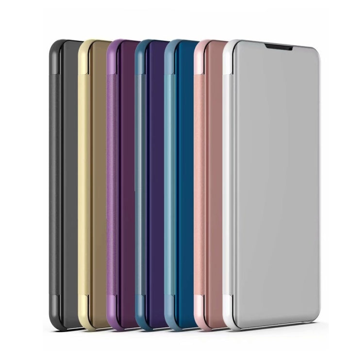 For Samsung Galaxy S22 Plus 5G Plated Mirror Horizontal Flip Leather Case with Holder(Purple) - free shipping - PMC TechLife - Order now!