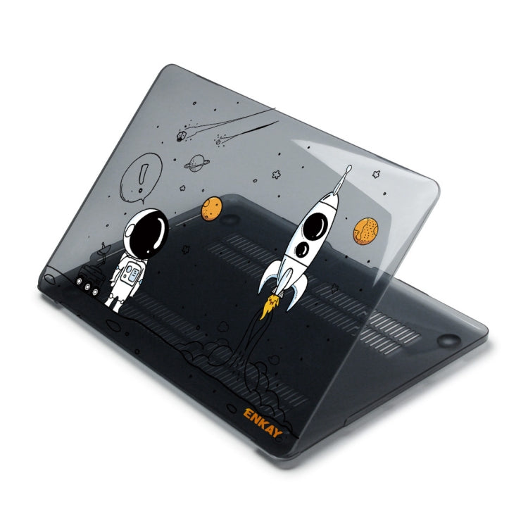For MacBook Air 13.3 inch A1932 2018 ENKAY Spaceman Pattern Laotop Protective Crystal Case(Spaceman No.1) - MacBook Air Cases by ENKAY | Online Shopping South Africa | PMC TechLife | Buy Now Pay Later Mobicred