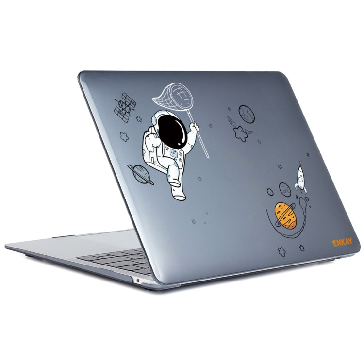 For MacBook Air 13.3 inch A1932 2018 ENKAY Spaceman Pattern Laotop Protective Crystal Case(Spaceman No.2) - MacBook Air Cases by ENKAY | Online Shopping South Africa | PMC TechLife | Buy Now Pay Later Mobicred