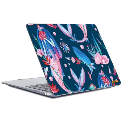 For MacBook Air 13.3 inch A1932 2018 ENKAY Hat-Prince Natural Series Laotop Protective Crystal Case(Mermaid) - MacBook Air Cases by ENKAY | Online Shopping South Africa | PMC Jewellery