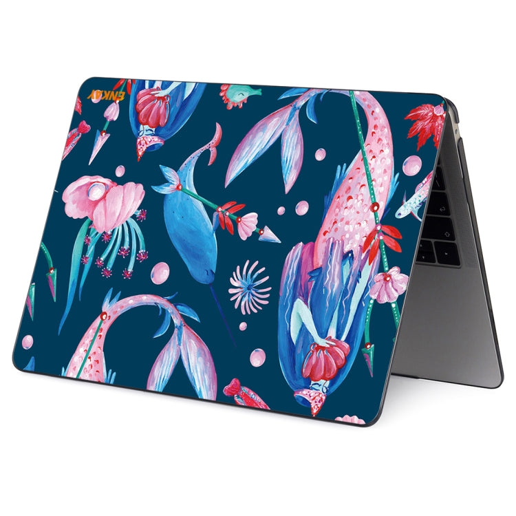 For MacBook Air 13.3 inch A1932 2018 ENKAY Hat-Prince Natural Series Laotop Protective Crystal Case(Mermaid) - MacBook Air Cases by ENKAY | Online Shopping South Africa | PMC Jewellery