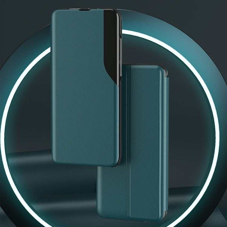 For Samsung Galaxy A33 5G Attraction Flip Holder Leather Phone Case(Green) - Galaxy Phone Cases by PMC TechLife | Online Shopping South Africa | PMC TechLife