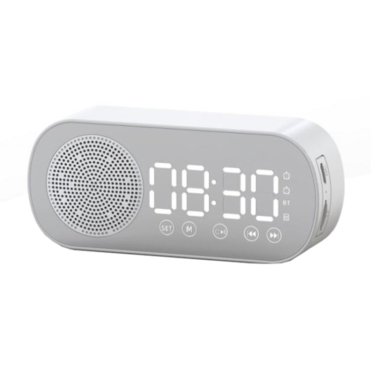 Z7 Digital Bluetooth 5.0 Speaker Multi-function Mirror Alarm Clock FM Radio(White) - Desktop Speaker by PMC TechLife | Online Shopping South Africa | PMC TechLife | Buy Now Pay Later Mobicred