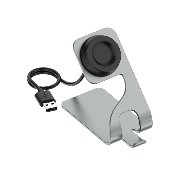 For Huawei Watch GT Runner Rotatable Magnetic Metal Charging Base(Gray) - Charger by PMC TechLife | Online Shopping South Africa | PMC TechLife | Buy Now Pay Later Mobicred