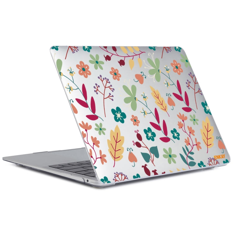 ENKAY Flower Series Pattern Laotop Protective Crystal Case For MacBook Pro 15.4 inch A1707 / A1990(Spring) - MacBook Pro Cases by ENKAY | Online Shopping South Africa | PMC TechLife | Buy Now Pay Later Mobicred