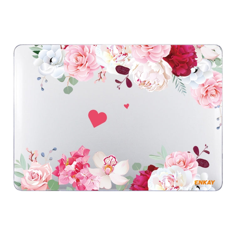 ENKAY Flower Series Pattern Laotop Protective Crystal Case for MacBook Pro 16 inch A2141(Peony) - free shipping - PMC TechLife - Order now!