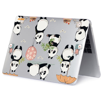 For MacBook Air 13.3 inch A1932 / A2179 / A2337 ENKAY Animal Series Pattern Laotop Protective Crystal Case(Panda) - MacBook Air Cases by ENKAY | Online Shopping South Africa | PMC Jewellery