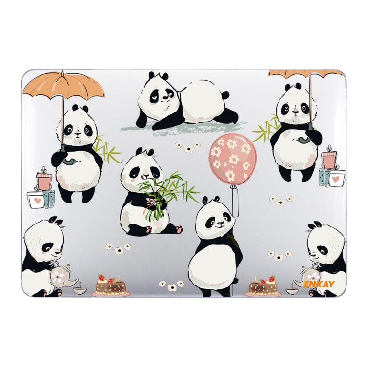 ENKAY Animal Series Pattern Laotop Protective Crystal Case For MacBook Pro 16 inch A2141(Panda) - MacBook Pro Cases by ENKAY | Online Shopping South Africa | PMC Jewellery