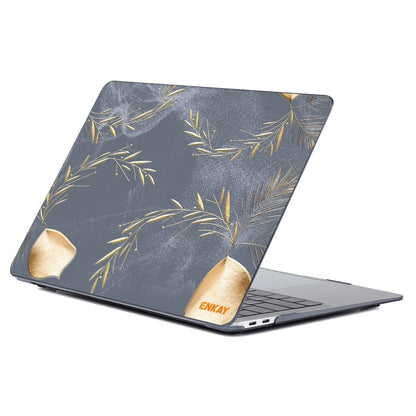 ENKAY Vintage Pattern Series Laotop Protective Crystal Case For MacBook Pro 13.3 inch A1706 / A1708 / A1989 / A2159(Wild Oats) - MacBook Pro Cases by ENKAY | Online Shopping South Africa | PMC Jewellery