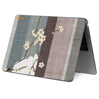 ENKAY Vintage Pattern Series Laotop Protective Crystal Case For MacBook Pro 14.2 inch A2442 (2021)(Plum Blossom) - MacBook Pro Cases by ENKAY | Online Shopping South Africa | PMC Jewellery