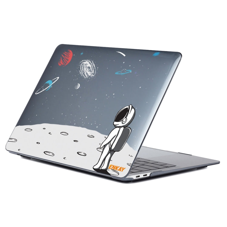 ENKAY Star Series Pattern Laotop Protective Crystal Case For MacBook Pro 15.4 inch A1707 / A1990(Backpack Astronaut) - MacBook Pro Cases by ENKAY | Online Shopping South Africa | PMC Jewellery