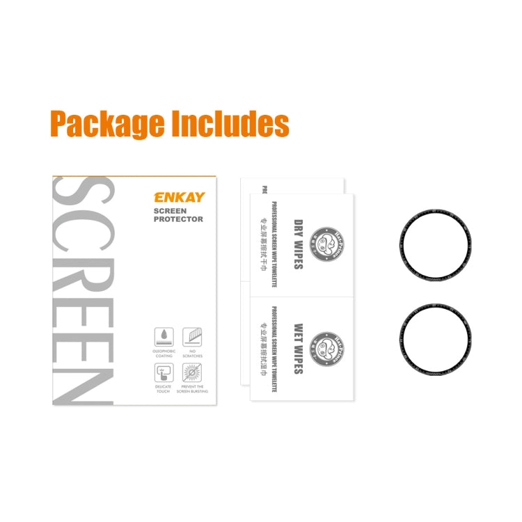 2 PCS ENKAY 3D Full Coverage Soft PC Edge + PMMA HD Screen Protector Film Compatible with Garmin Epix - Screen Protector by ENKAY | Online Shopping South Africa | PMC TechLife | Buy Now Pay Later Mobicred