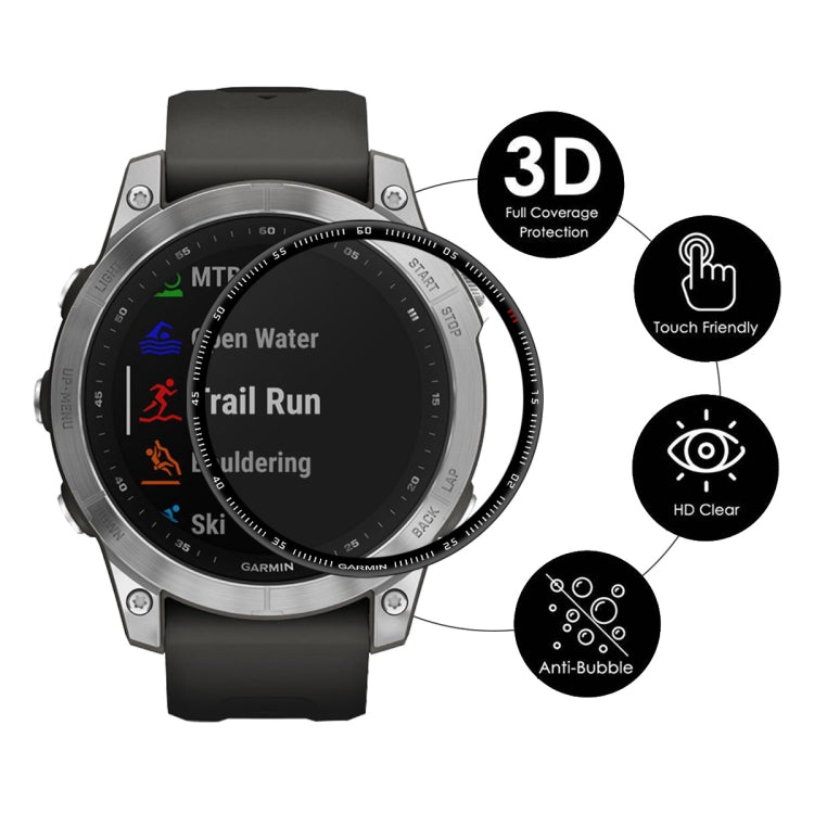 5 PCS ENKAY 3D Full Coverage Soft PC Edge + PMMA HD Screen Protector Film Compatible with Garmin Fenix 7S - Screen Protector by ENKAY | Online Shopping South Africa | PMC TechLife | Buy Now Pay Later Mobicred