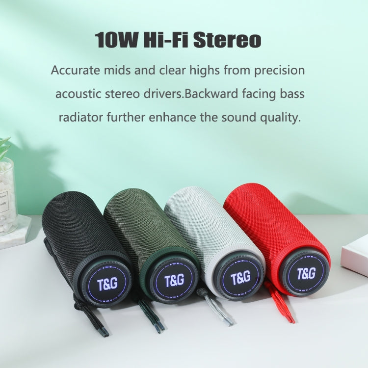 T&G TG332 10W HIFI Stereo Waterproof Portable Bluetooth Speaker(Red) - Desktop Speaker by T&G | Online Shopping South Africa | PMC TechLife | Buy Now Pay Later Mobicred