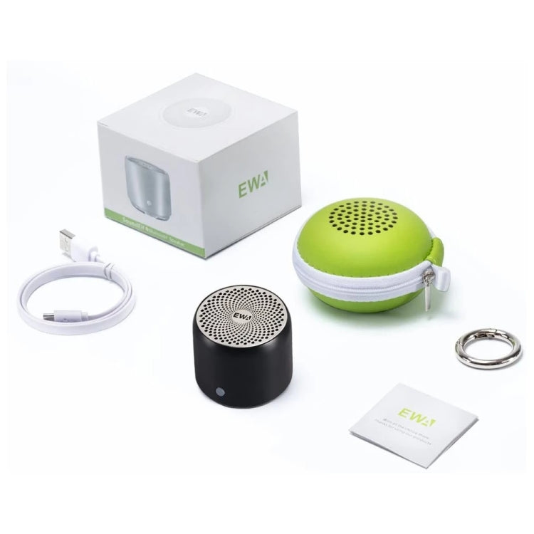 EWA A106Pro IPX7 Waterproof Mini Portable Bluetooth Metal Speaker(Black) - Mini Speaker by EWA | Online Shopping South Africa | PMC Jewellery | Buy Now Pay Later Mobicred