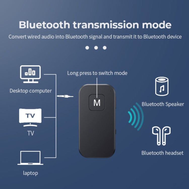 BT03 2 in 1 Bluetooth 5.1 Audio Receiver & Transmitter Car Hands-free Calls - Audio Receiver Transmitter by PMC Jewellery | Online Shopping South Africa | PMC Jewellery