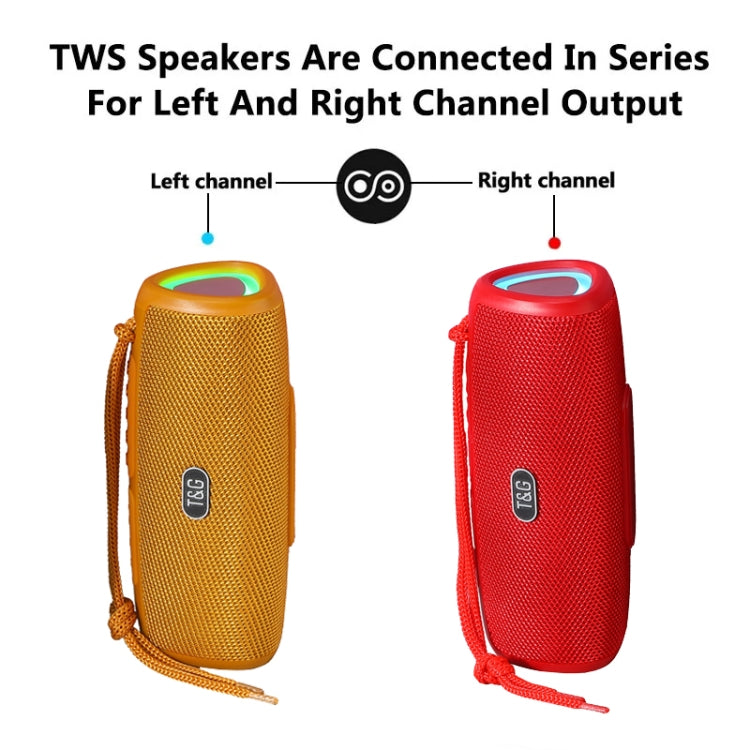 T&G TG344 Portable LED Light TWS Wireless Bluetooth Speaker(Black) - Desktop Speaker by T&G | Online Shopping South Africa | PMC Jewellery