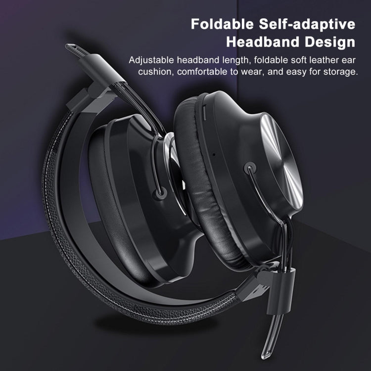 S4000 Foldable Wireless Stereo Music Headset with Mic 3.5mm AUX-in / TF Card / FM - Headset & Headphone by PMC Jewellery | Online Shopping South Africa | PMC Jewellery