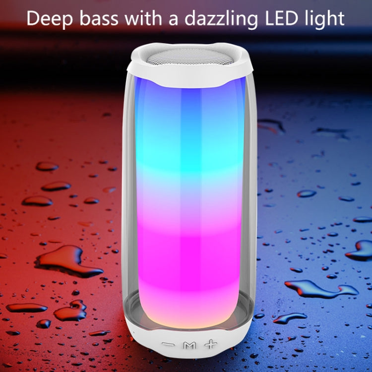 NBY 8892 LED IPX5 Waterproof Portable Wireless Bluetooth Speaker(White) - Desktop Speaker by NBY | Online Shopping South Africa | PMC TechLife | Buy Now Pay Later Mobicred
