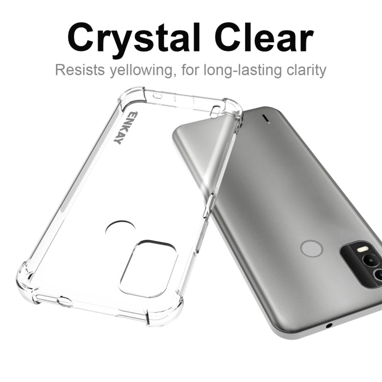 For Nokia C21 Plus ENKAY Transparent TPU Shockproof Phone Case - Nokia Cases by ENKAY | Online Shopping South Africa | PMC TechLife | Buy Now Pay Later Mobicred