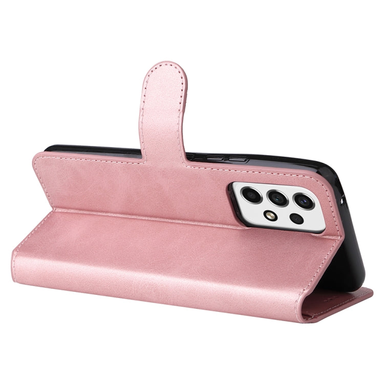 For Samsung Galaxy A53 5G JUNSUNMAY Calf Texture Leather Phone Case(Pink) - Galaxy Phone Cases by JUNSUNMAY | Online Shopping South Africa | PMC TechLife | Buy Now Pay Later Mobicred
