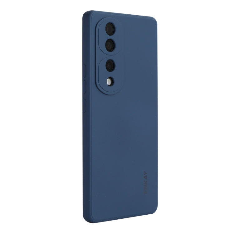 For Honor 70 ENKAY Liquid Silicone Shockproof Phone Case(Dark Blue) - Huawei Cases by ENKAY | Online Shopping South Africa | PMC TechLife | Buy Now Pay Later Mobicred